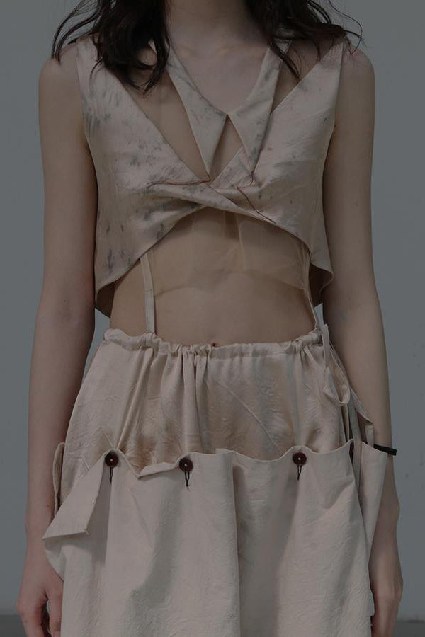 MUTEDANCE 手染丝绸背心 MD20SS-KAL49